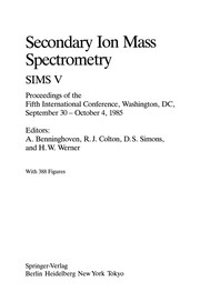 Front cover of Secondary ion mass spectrometry SIMS V by International Conference on Secondary Ion Mass Spectrometry (5th 1985 Washington, DC)