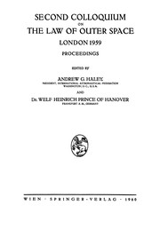 Front cover of Second Colloquium on the Law of Outer Space by Andrew G. Haley