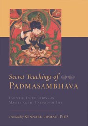Cover of Secret teachings of Padmasambhava by Padma Sambhava