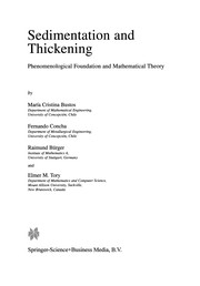 Front cover of Sedimentation and Thickening by María Cristina Bustos