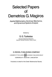 Front cover of Selected Papers of Demetrios G. Magiros by S. G. Tzafestas