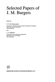 Front cover of Selected Papers of J. M. Burgers by F. T. M. Nieuwstadt