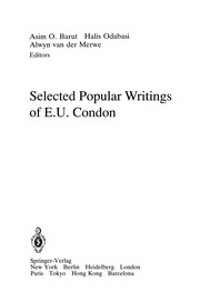 Cover of Selected Popular Writings of E.U. Condon by Asim O. Barut