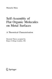 Front cover of Self-Assembly of Flat Organic Molecules on Metal Surfaces by Manuela Mura