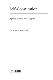 Cover of Self-constitution by Christine M. Korsgaard