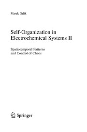 Front cover of Self-Organization in Electrochemical Systems II by Marek Orlik