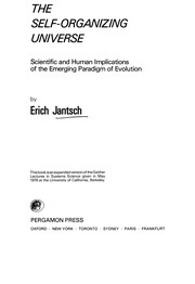 Front cover of The self-organizing universe by Erich Jantsch