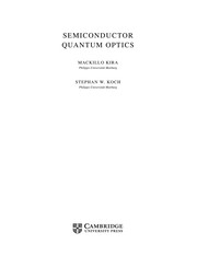 Cover of Semiconductor quantum optics by Mackillo Kira