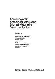 Front cover of Semimagnetic Semiconductors and Diluted Magnetic Semiconductors by Michel Averous