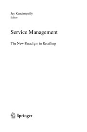 Cover of Service Management by Jay Kandampully