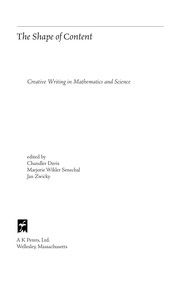 Front cover of The shape of content by Chandler Davis