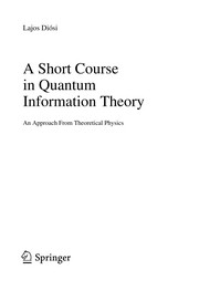 Cover of A short course in quantum information theory by L. Diósi