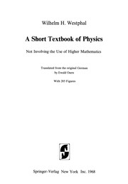Front cover of A Short Textbook of Physics by Wilhelm H. Westphal