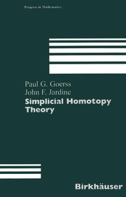 Front cover of Simplicial Homotopy Theory by Paul G. Goerss