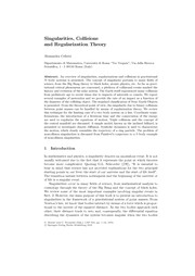 Cover of Singularities in gravitational systems by Daniel Benest