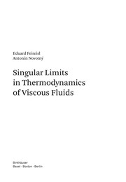 Front cover of Singular limits in thermodynamics of viscous fluids by Eduard Feireisl