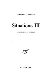 Front cover of Situations, tome 6 by Jean-Paul Sartre