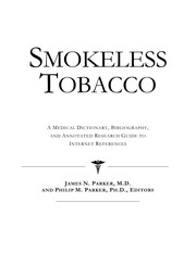Front cover of Smokeless tobacco by James N. Parker