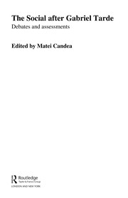 Front cover of The social after Gabriel Tarde by Matei Candea