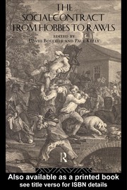 Cover of The social contract from Hobbes to Rawls by David Boucher