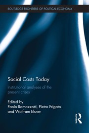 Cover of Social costs today by Wolfram Elsner