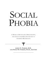 Cover of Social phobia by Philip M. Parker