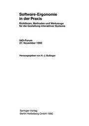 Cover of Software-Ergonomie in der Praxis by Hans-Jörg Bullinger