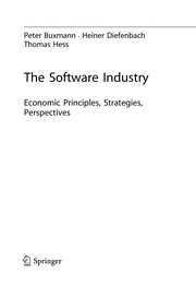 Cover of The Software Industry by Peter Buxmann