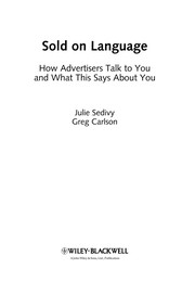 Cover of Sold on language by Julie Sedivy