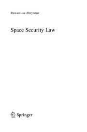 Cover of Space Security Law by R. I. R. Abeyratne