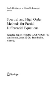 Cover of Spectral and High Order Methods for Partial Differential Equations by Jan S. Hesthaven