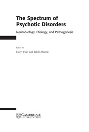 Front cover of The spectrum of psychotic disorders by Daryl Fujii