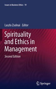 Cover of Spirituality and Ethics in Management by László Zsolnai