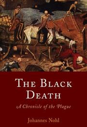 Cover of The black death by Johannes Nohl