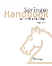 Cover of Springer handbook of lasers and optics by F. Träger