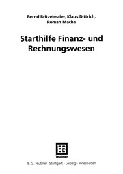 Front cover of Starthilfe Finanz- und Rechnungswesen by Bernd Britzelmaier