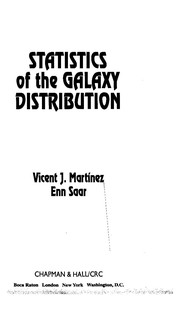 Front cover of Statistics of the galaxy distribution by Vicent J. Martínez