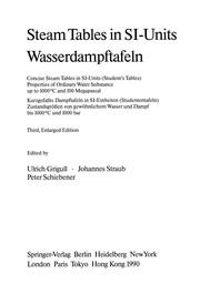 Front cover of Steam tables in SI-units by Ulrich Grigull