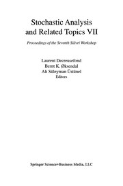 Front cover of Stochastic Analysis and Related Topics VII by Laurent Decreusefond