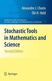 Front cover of Stochastic tools in mathematics and science by Alexandre Joel Chorin