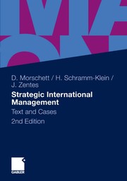 Front cover of Strategic International Management by Dirk Morschett