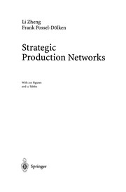 Cover of Strategic production networks by Li Zheng