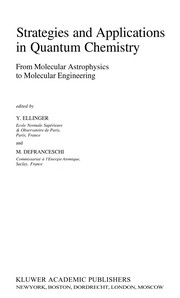 Front cover of Strategies and applications in quantum chemistry by Y. Ellinger