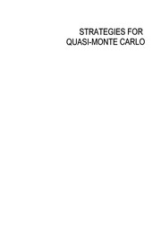 Front cover of Strategies for Quasi-Monte Carlo by Bennett L. Fox
