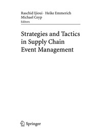 Front cover of Strategies and Tactics in Supply Chain Event Management by Raschid Ijioui