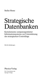 Front cover of Strategische Datenbanken by Stefan Hesse
