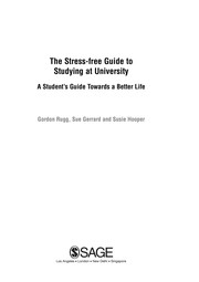 Front cover of Stress, well-being and student life by Gordon Rugg