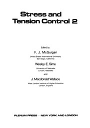 Front cover of Stress and Tension Control 2 by F. J. McGuigan