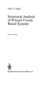 Cover of Structural Analysis of Printed Circuit Board Systems by Peter A. Engel