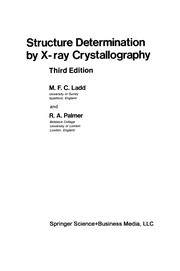 Front cover of Structure Determination by X-ray Crystallography by M. F. C. Ladd